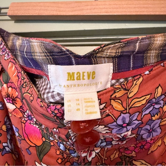 Anthropologie Maeve Floral Wide-Leg Pants - Picture 5 of 6